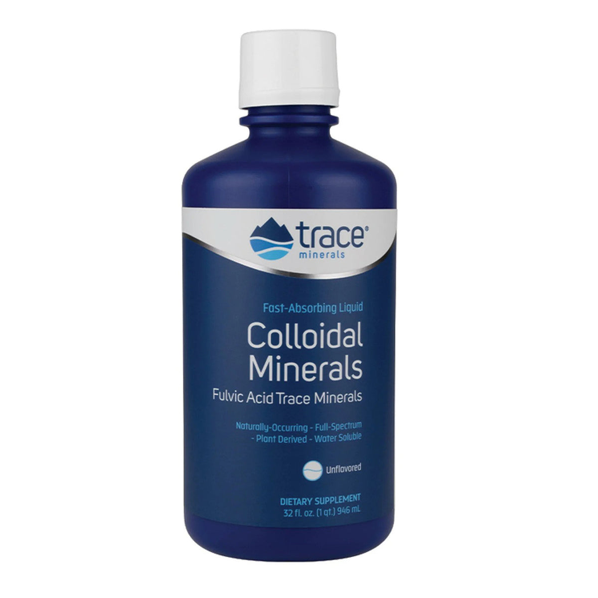 COLLODIAL MINERALS UNFLAVORED x 32 OZ 946 ML Trace Minerals