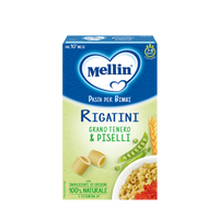 MELLIN RIGATINI CON GRANO TENERO E PISELLI
