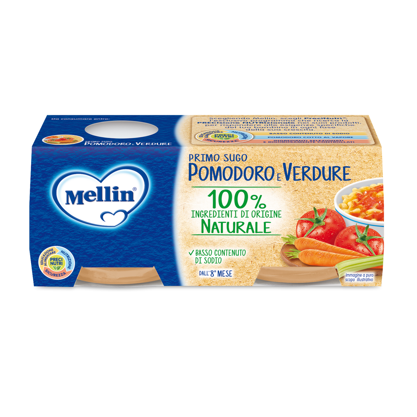 Pomodoro e verdure Confezione da 160 g ℮ (2 vasetti x 80 g)