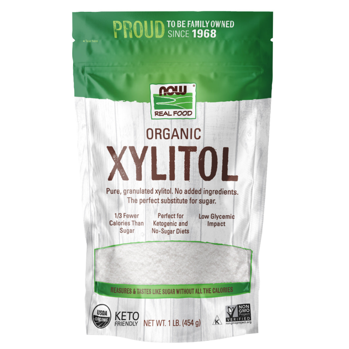 ORGANIC XYLITOL 1 LB-NOW