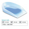 103 OK PED Silicone Heel With Lateral + Central Insert