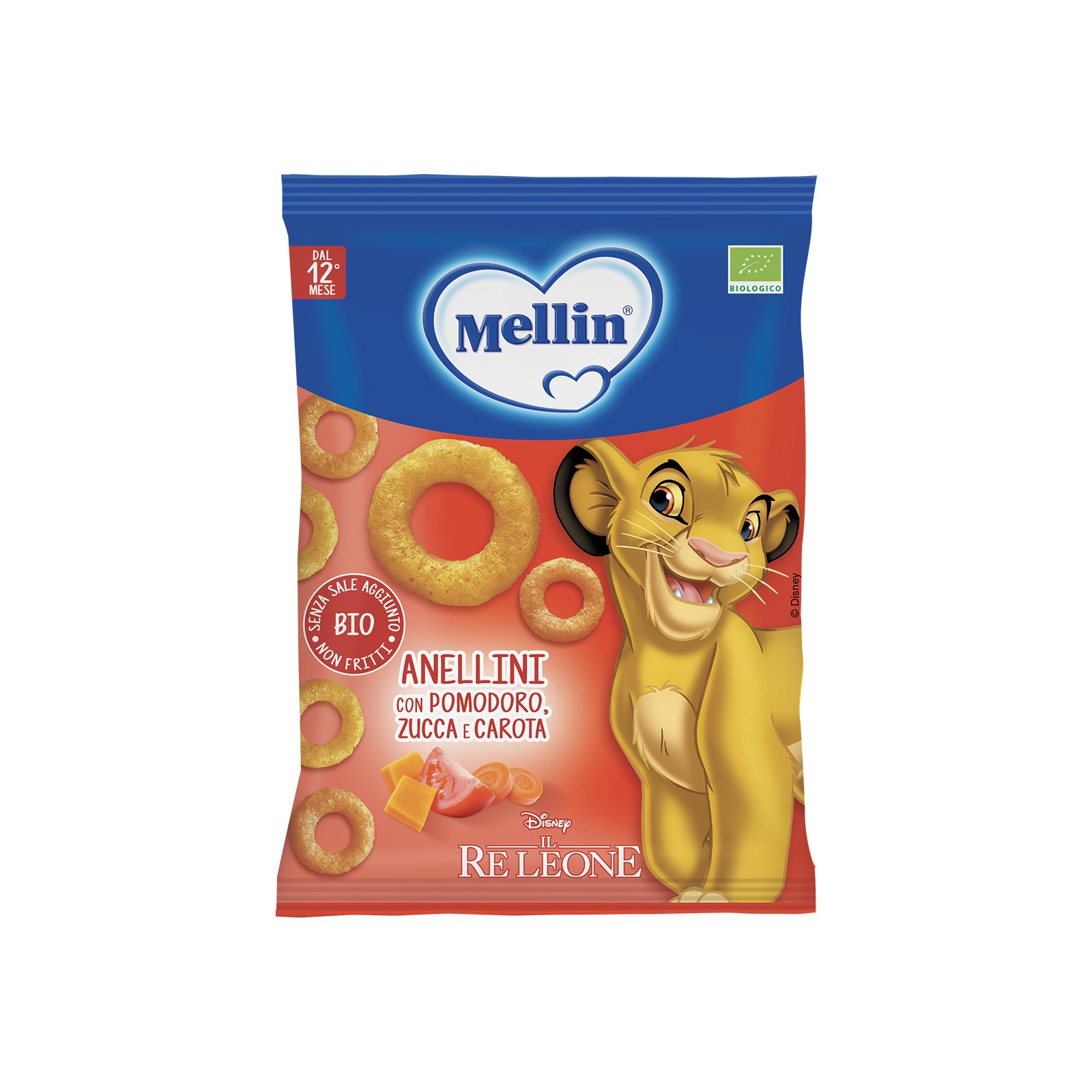 Anellini con Pomodoro, Zucca e Carota - Disney Il Re Leone