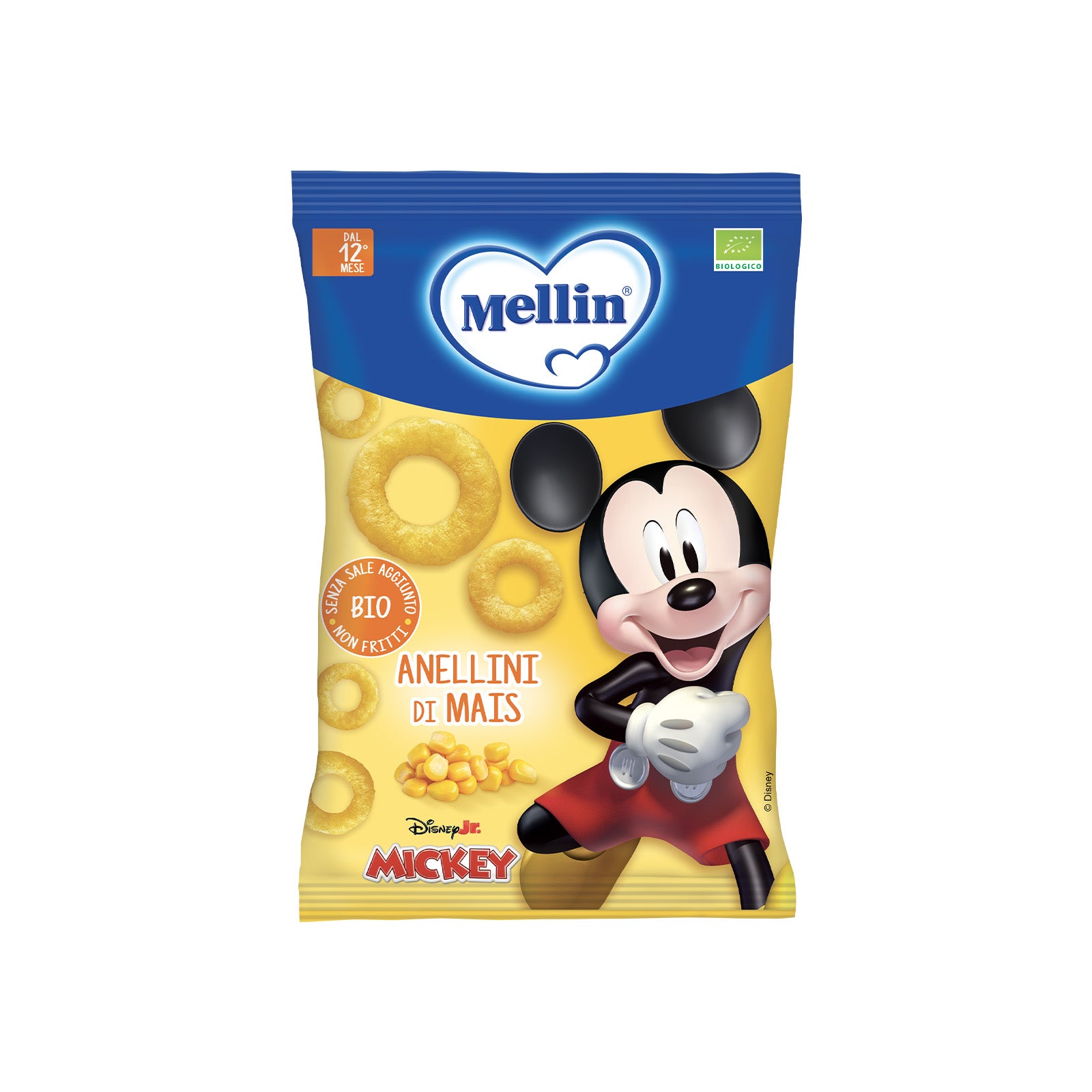 Anellini di Mais biologici - Disney Mickey Mouse Confezione da 15 g e
