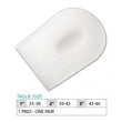 99 OK PED Flat Silicone Heel Cup