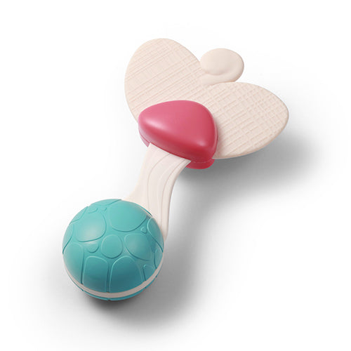 Rattle with teether