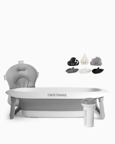 Twistshake Baby Bathtub, Bathtub Cushion, Rinser, Bath Toys