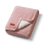Cotton blanket with fleecing lining
