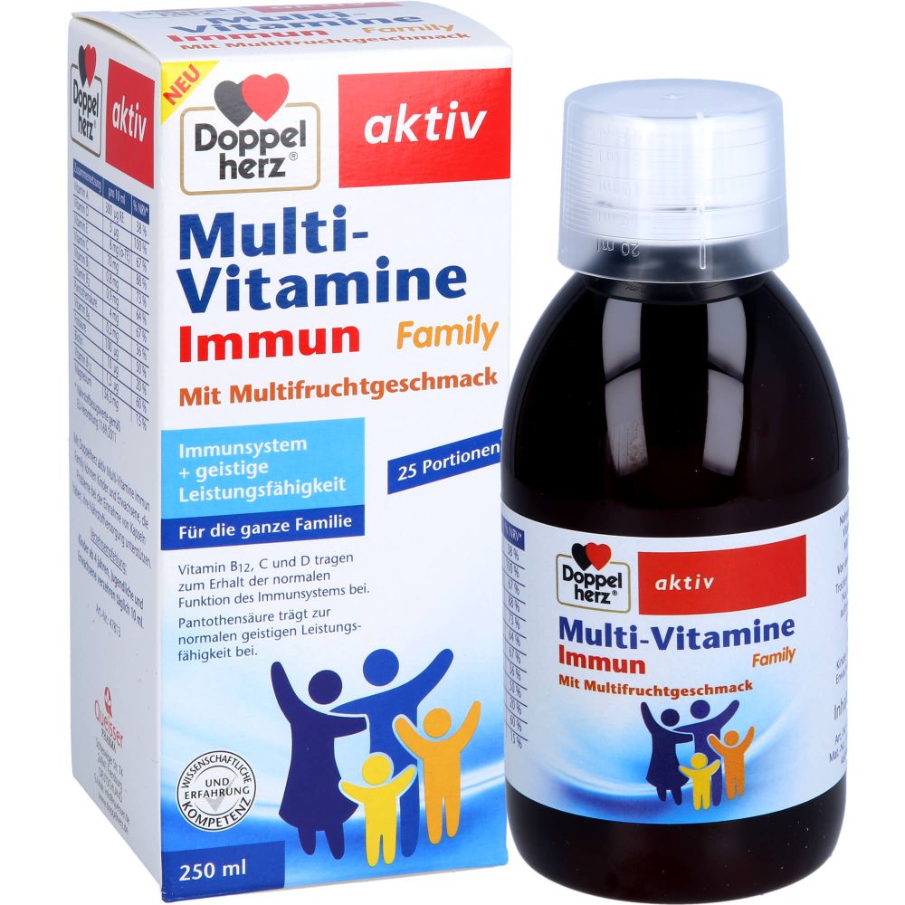 DOPPELHERZ Multi-Vitamine Immun Family flüssig 250 ml