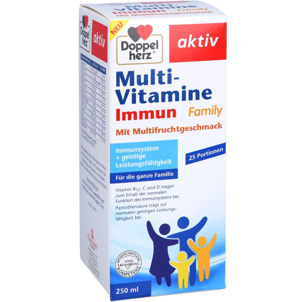 DOPPELHERZ Multi-Vitamine Immun Family flüssig 250 ml