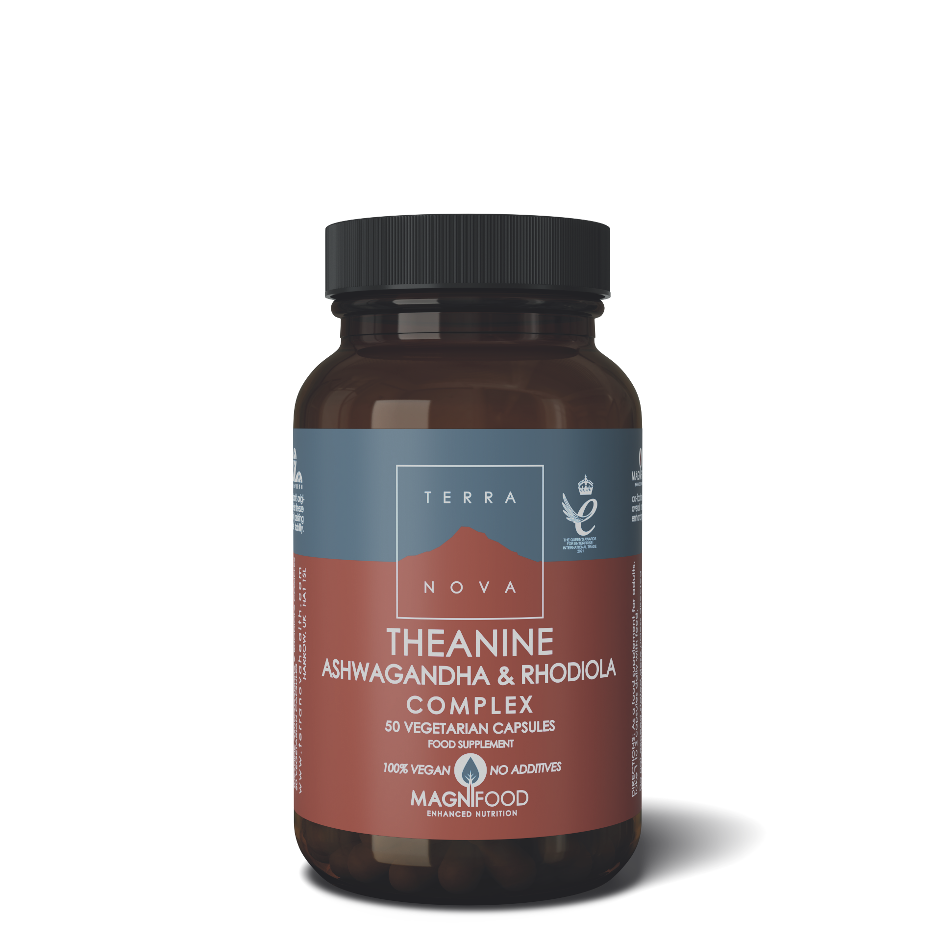 THEANINE, ASHWAGANDHA & RHODIOLA COMPLEX | 50 KAPSULA