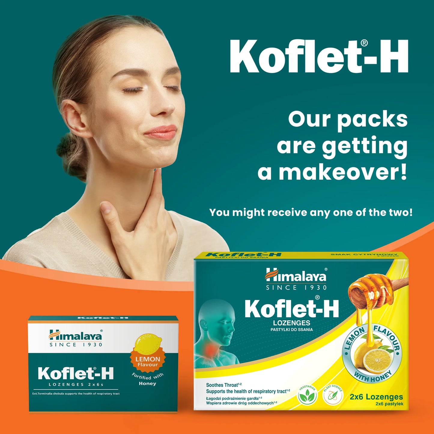 KOFLET-H LEMON 12 LOZENGES