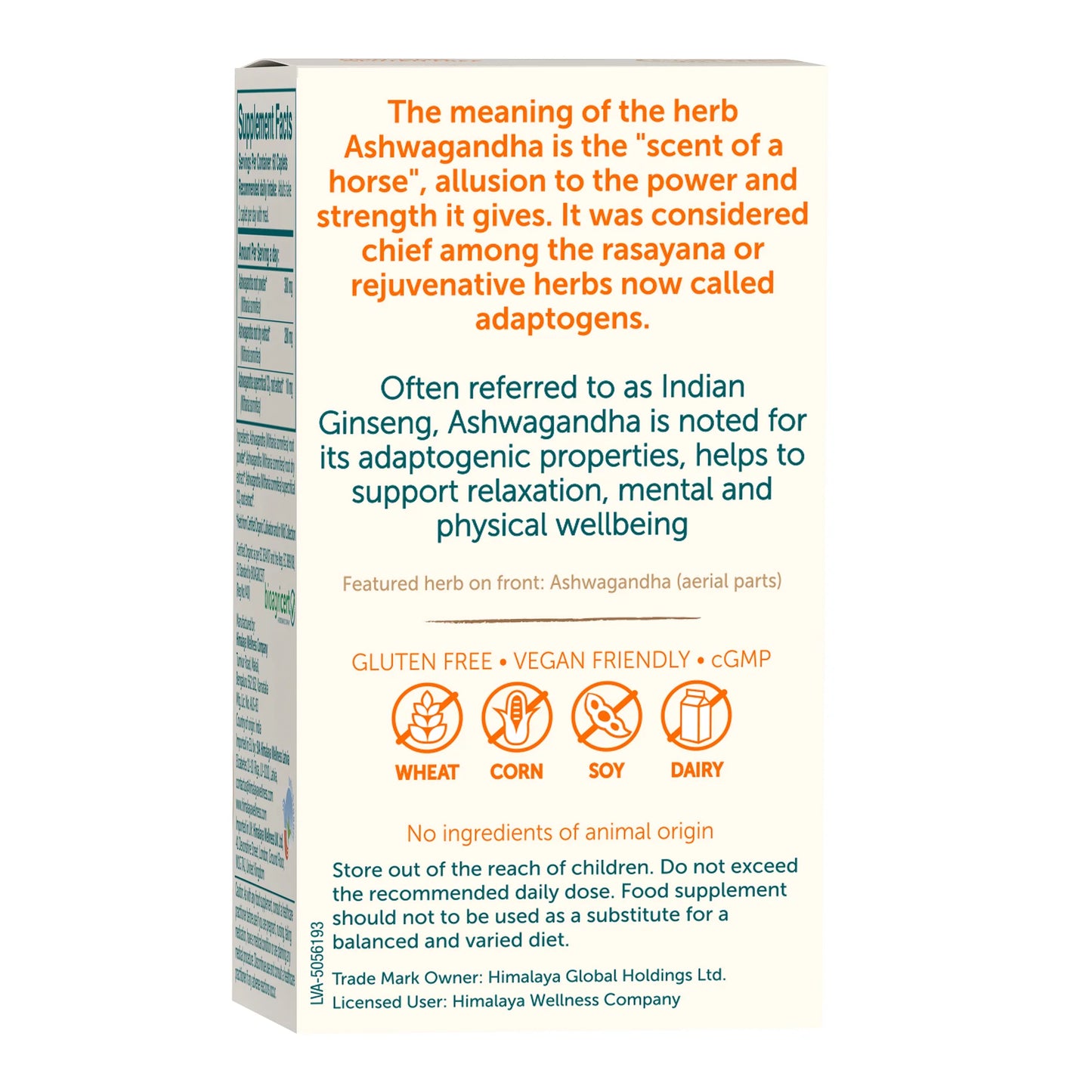 ORGANIC ASHWAGANDHA 60 TABLETA