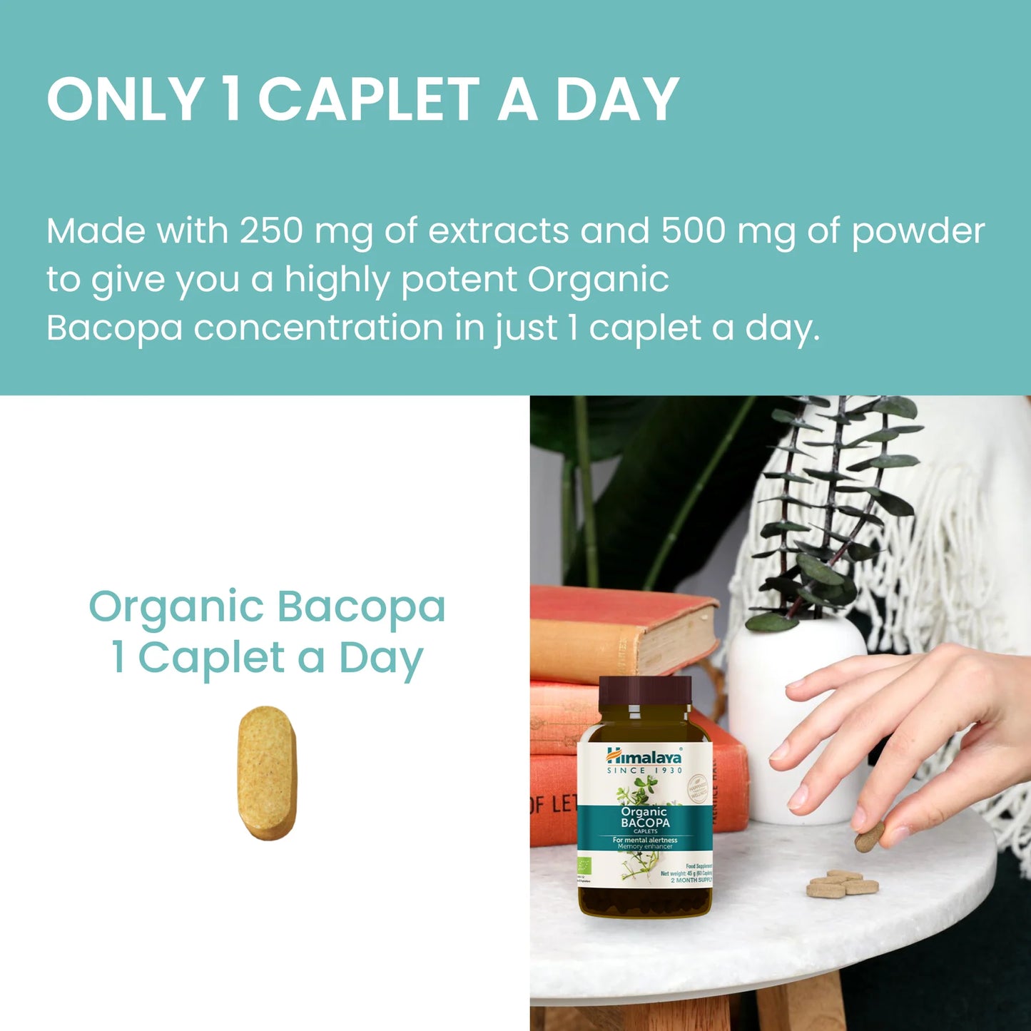 ORGANIC BACOPA 60 TABLETA