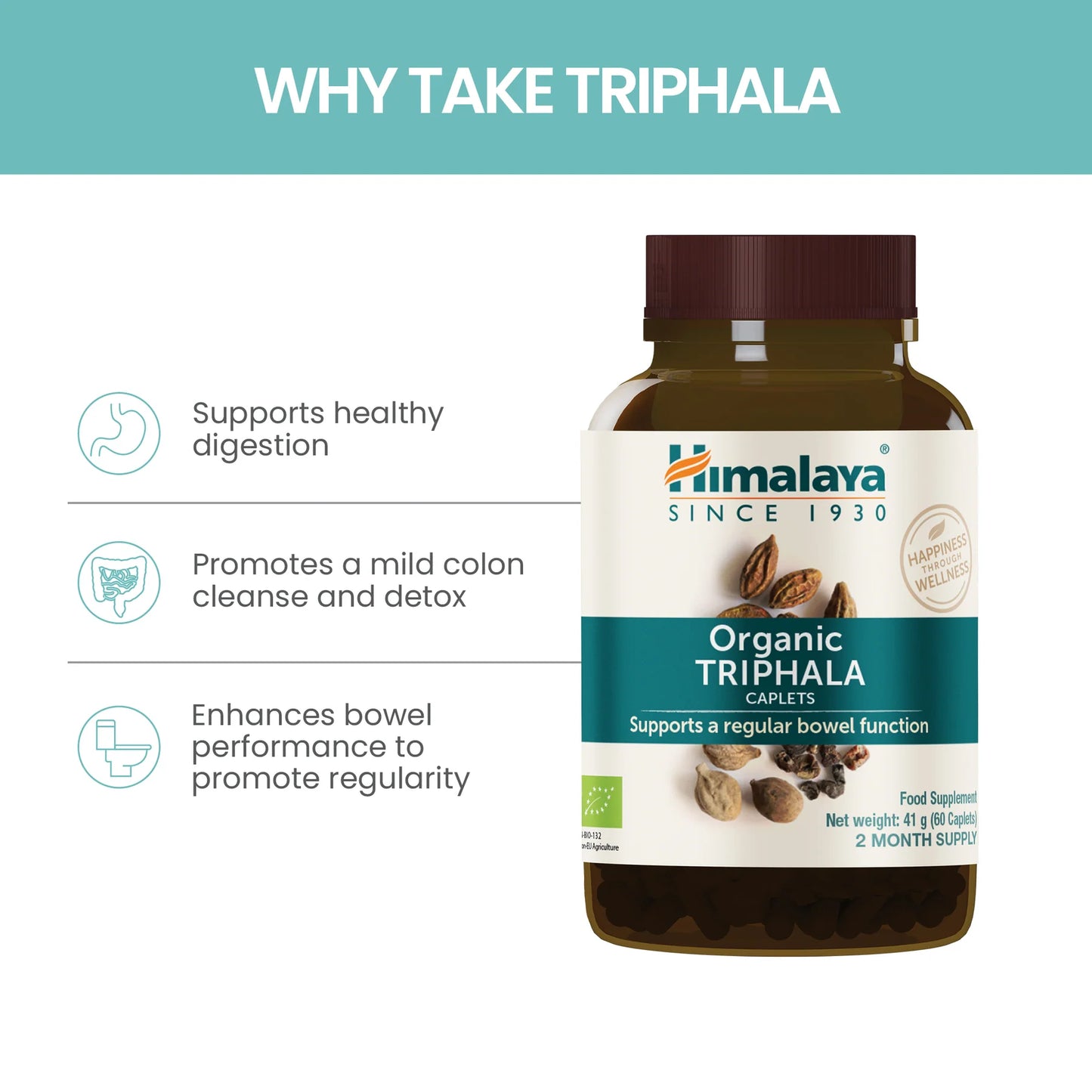 ORGANIC TRIPHALA 60 TABLETA