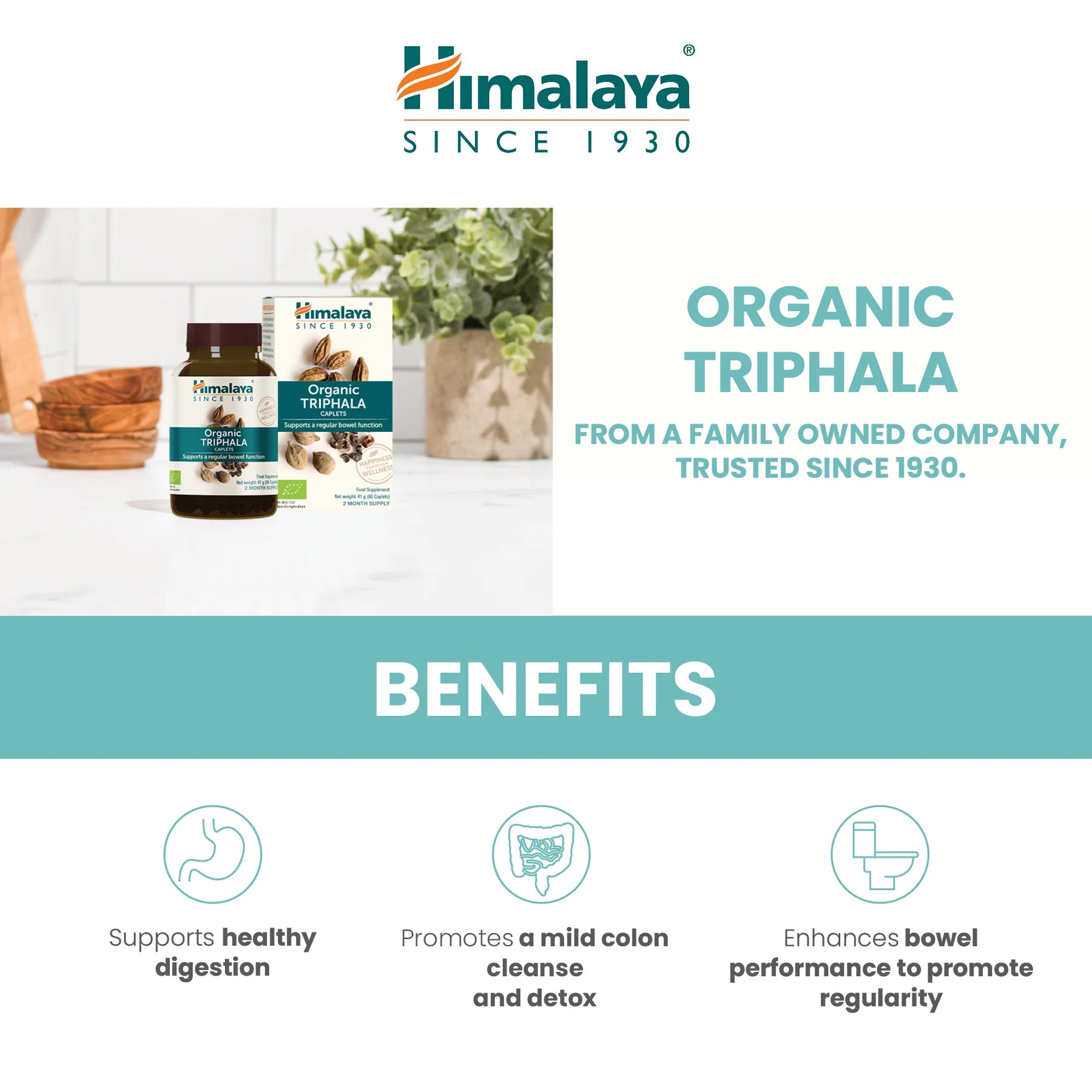 ORGANIC TRIPHALA 60 TABLETA