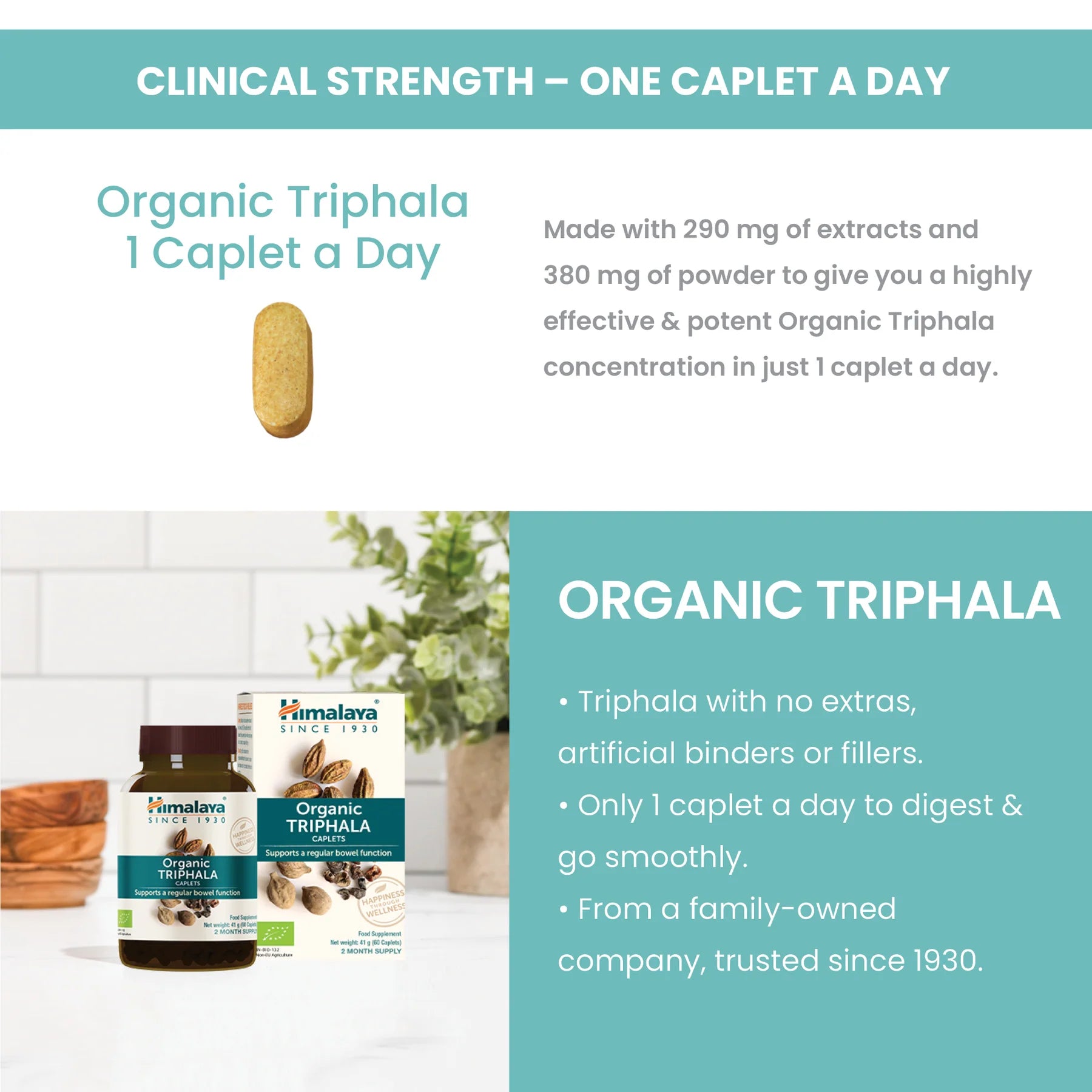 ORGANIC TRIPHALA 60 TABLETA