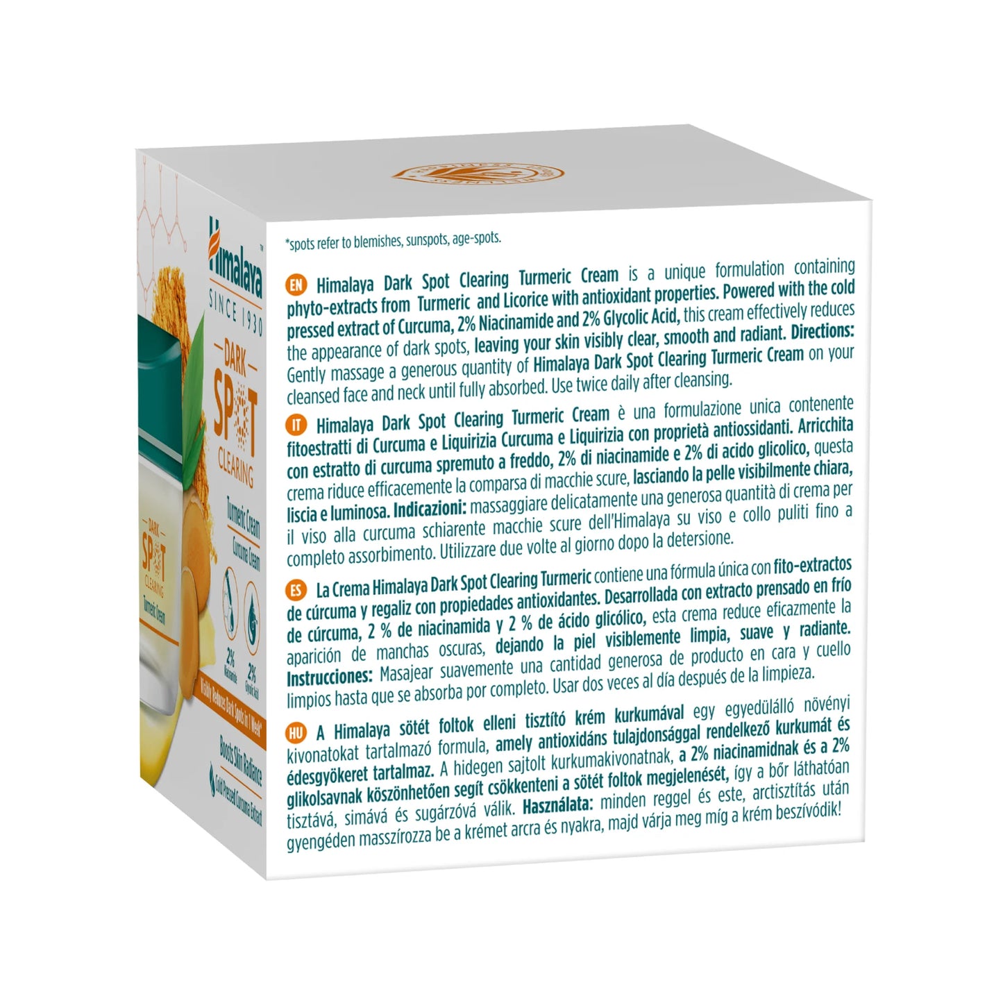 DARK SPOT CLEARING TURMERIC CREAM 50G