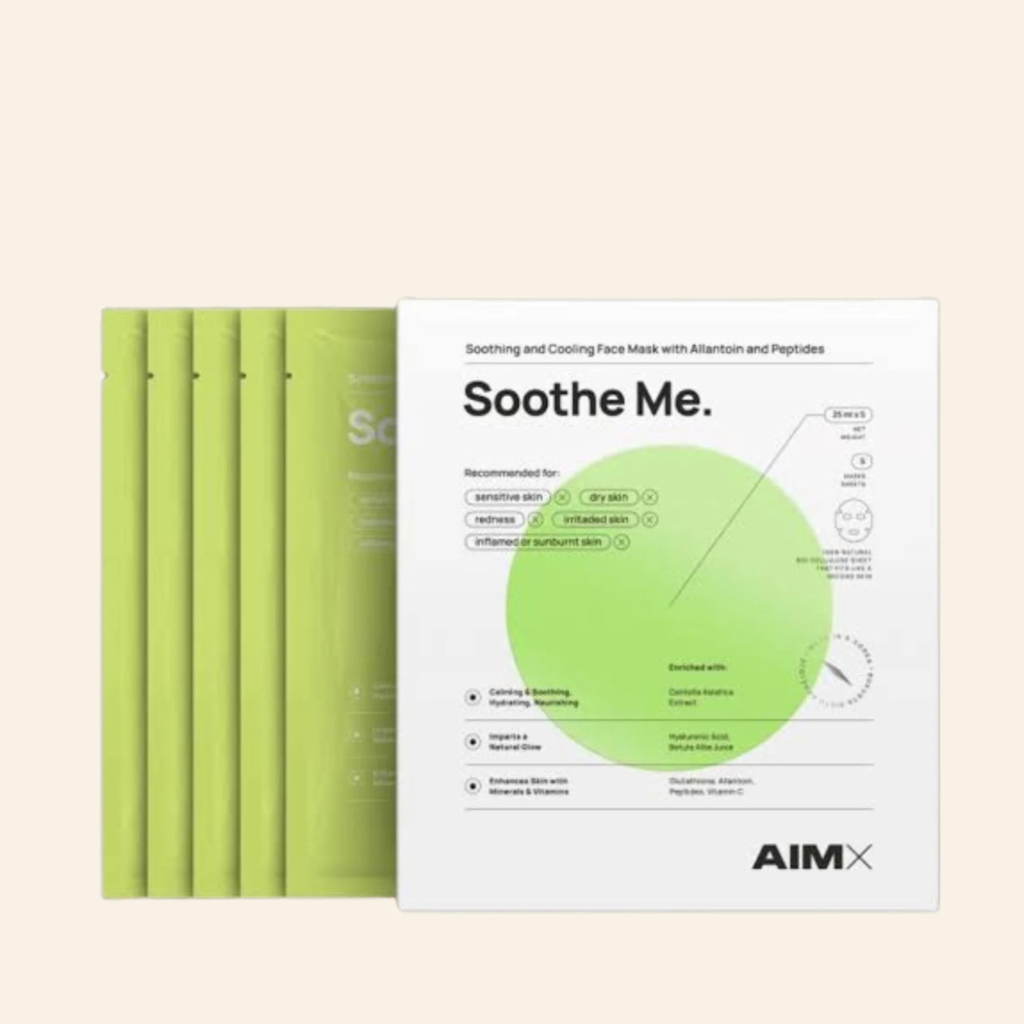 AIMX "Soothe Me" Soothing Sheet Mask With Peptides