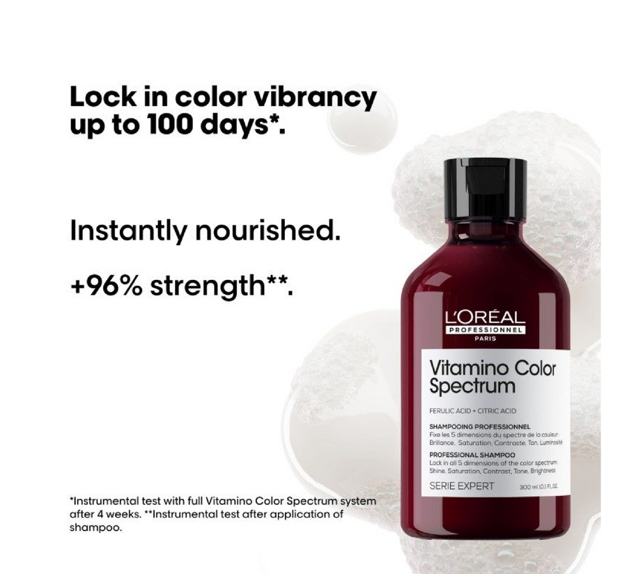LOreal Professionnel Kit Vitamino Color Spectrum (SET - Shampoo, Mask, Shine Serum)