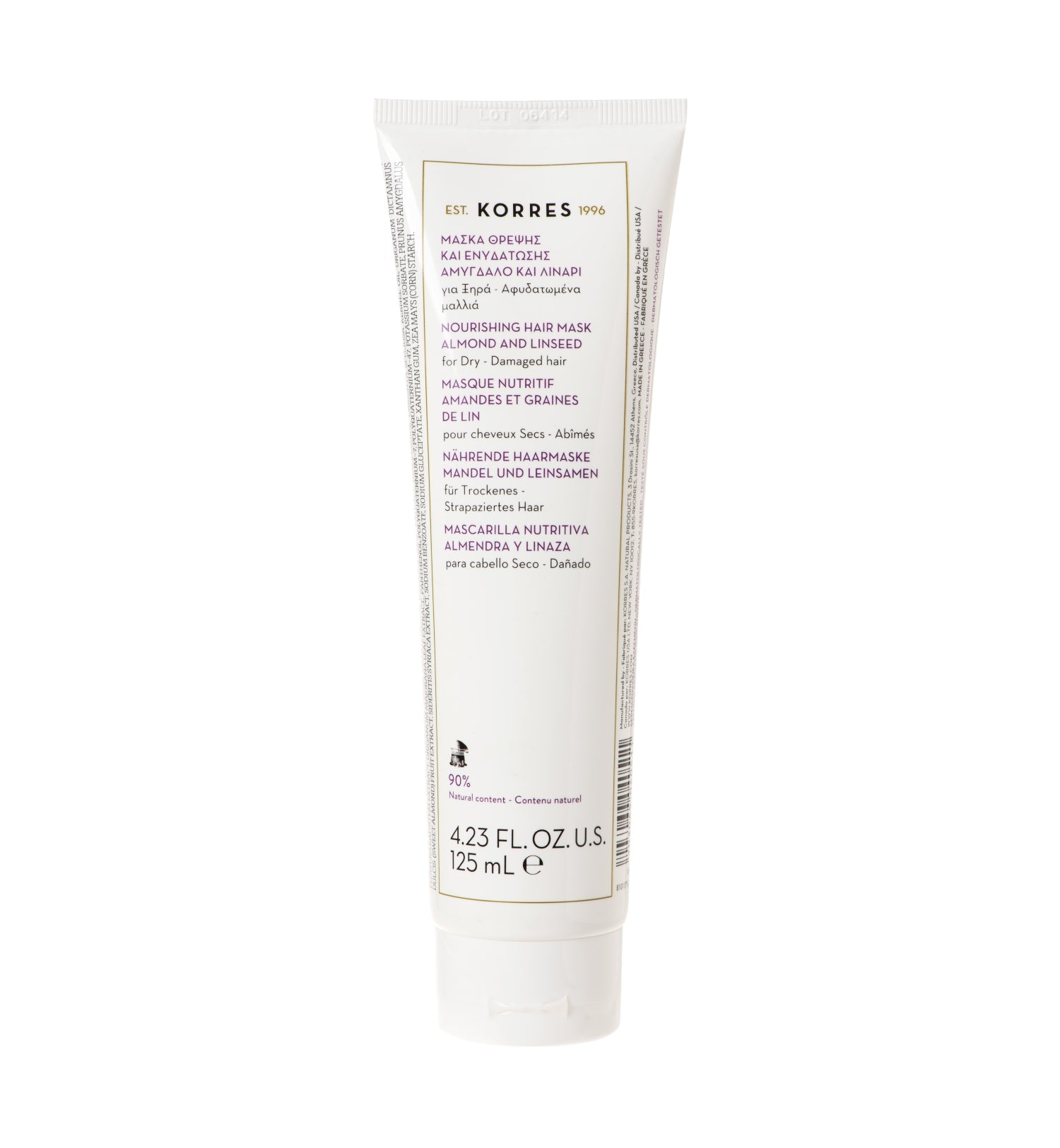 Almond + Linseed Hair Mask for Dry/Damaged Hair 125ml