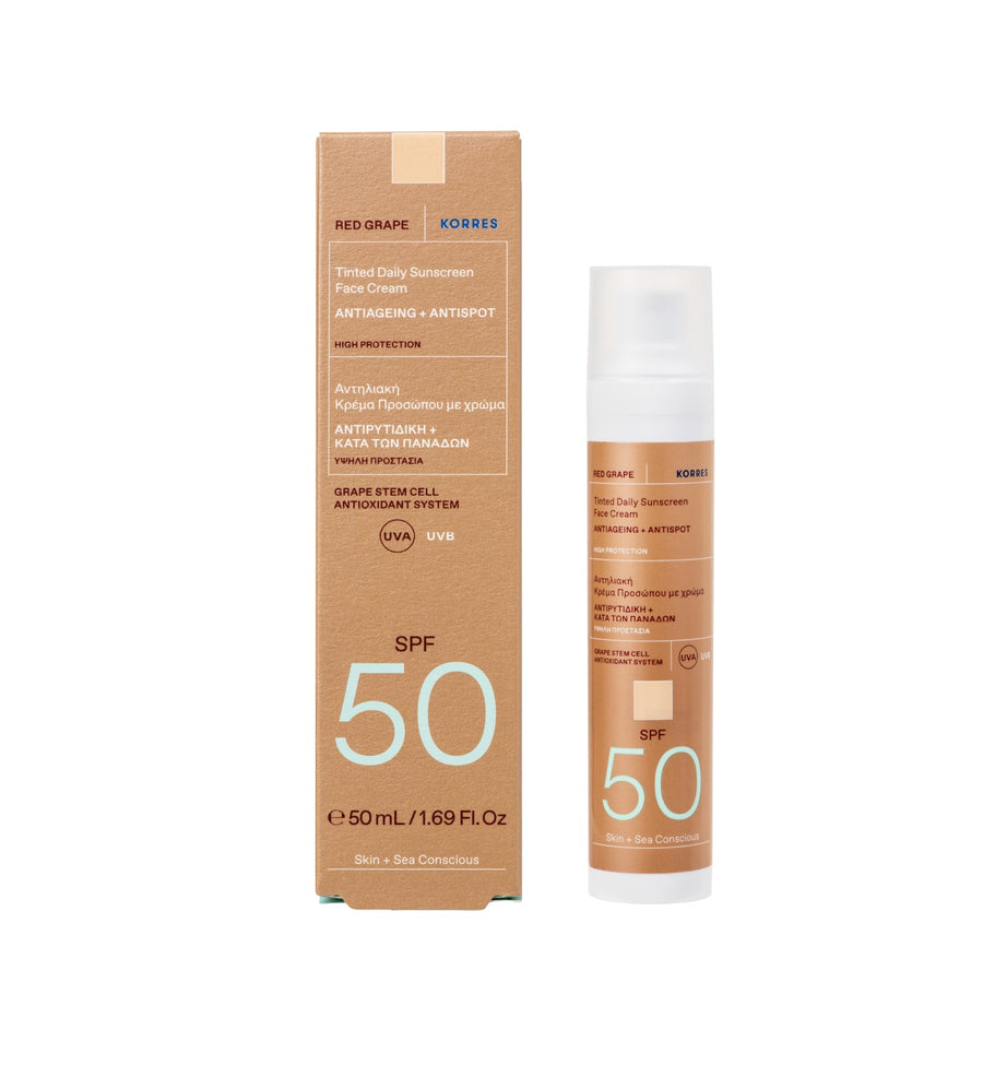 Red Grape Tinted Daily Sunscreen Face Cream SPF50 50ml