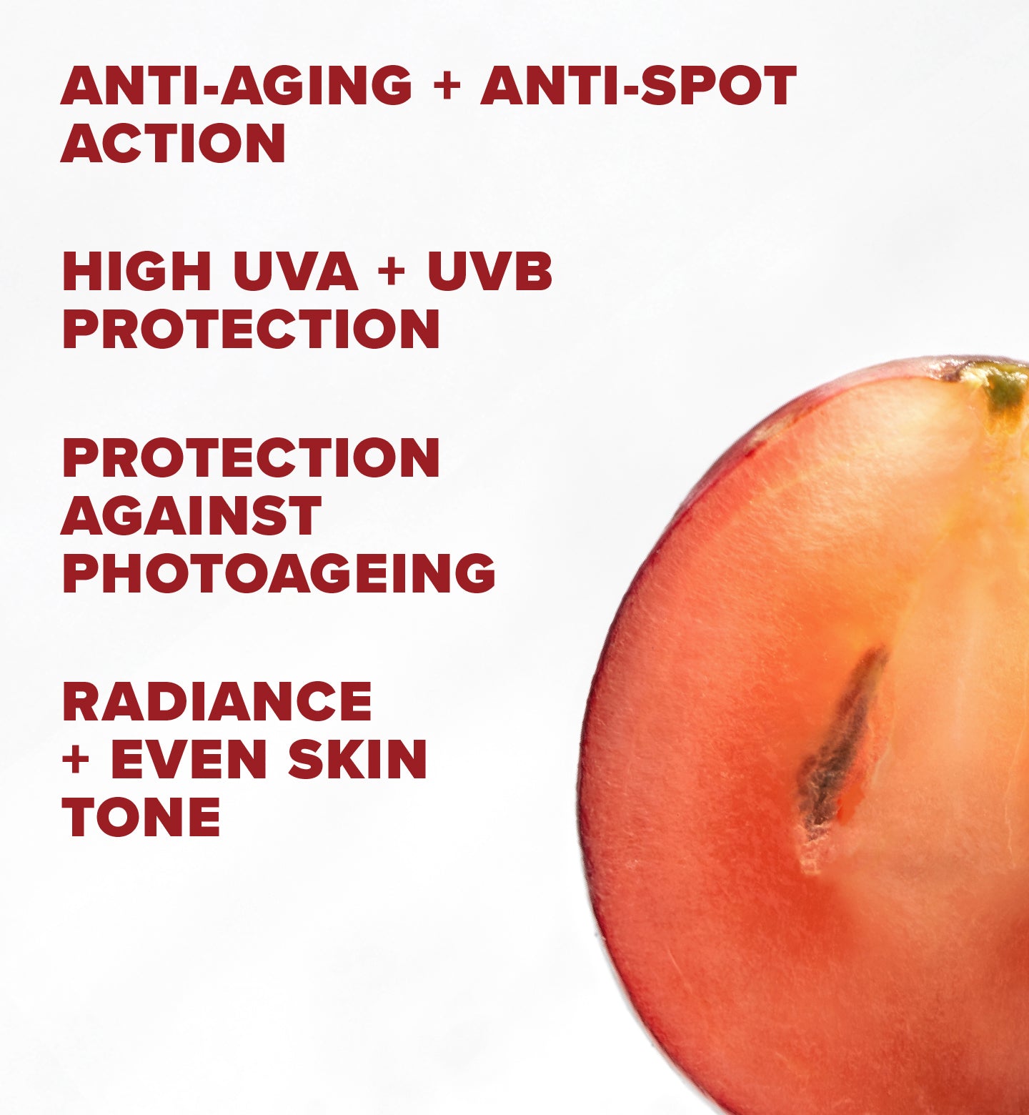 Red Grape Tinted Daily Sunscreen Face Cream SPF50 50ml