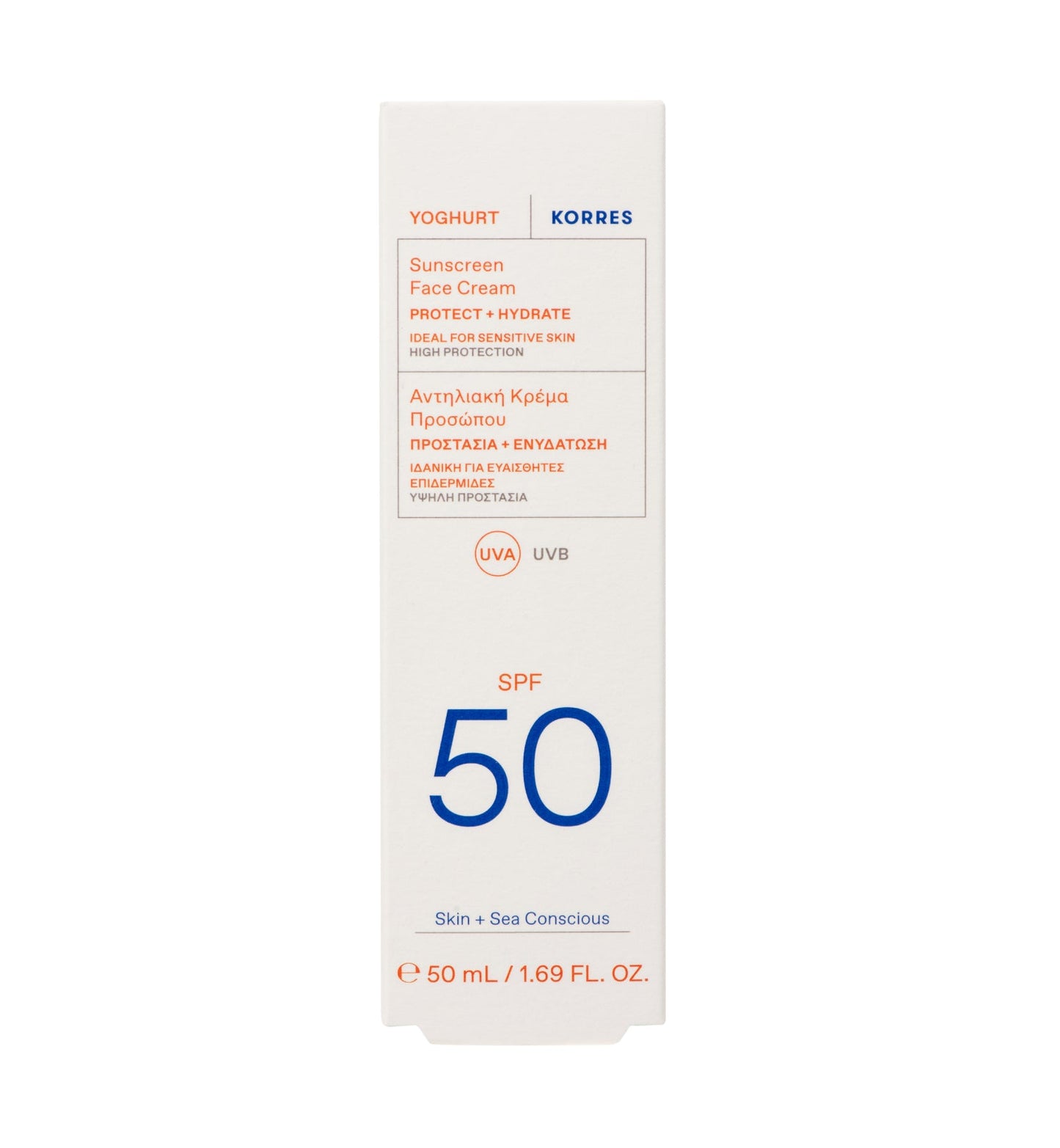 Yoghurt Sunscreen Face Cream SPF50 50ml