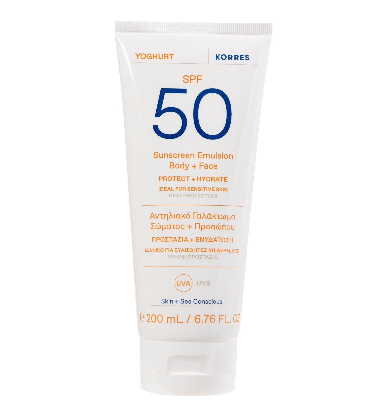 Yoghurt Sunscreen Emulsion Body + Face SPF50 200ml