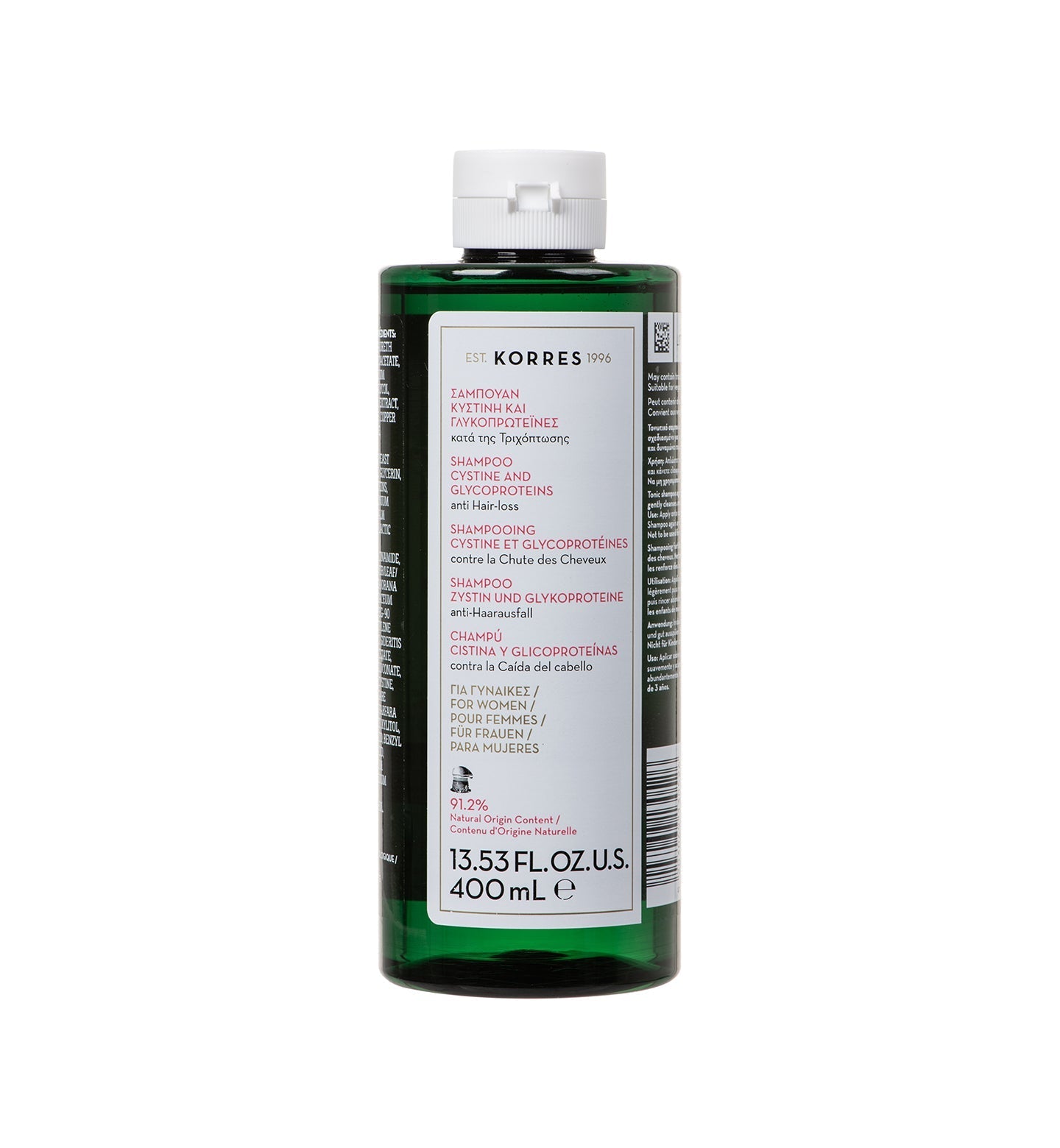 Cystine + Glycoproteins Anti Hair Loss Shampoo For Women 400ml