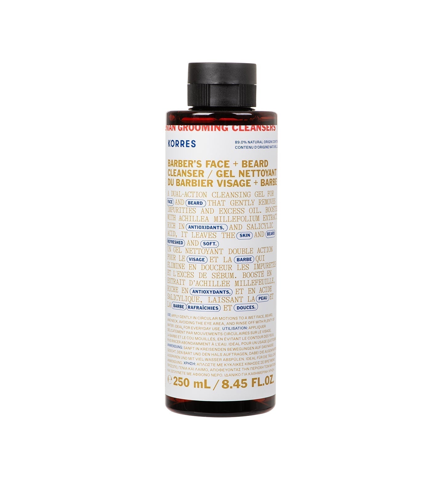 Αthenian Grooming  Barber's Face + Beard Cleanser 250ml
