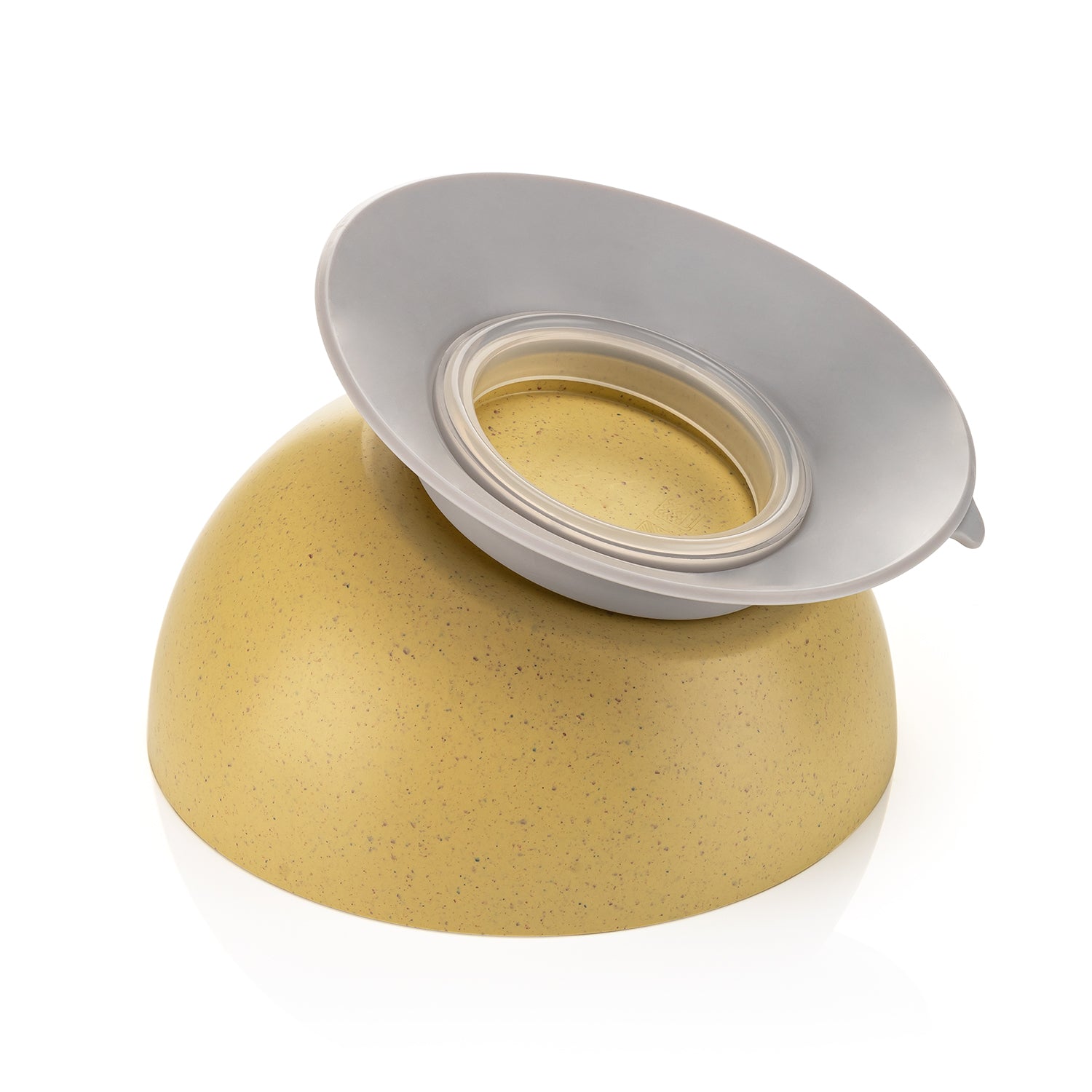 Growing Learning bowl with suction cup, yellow