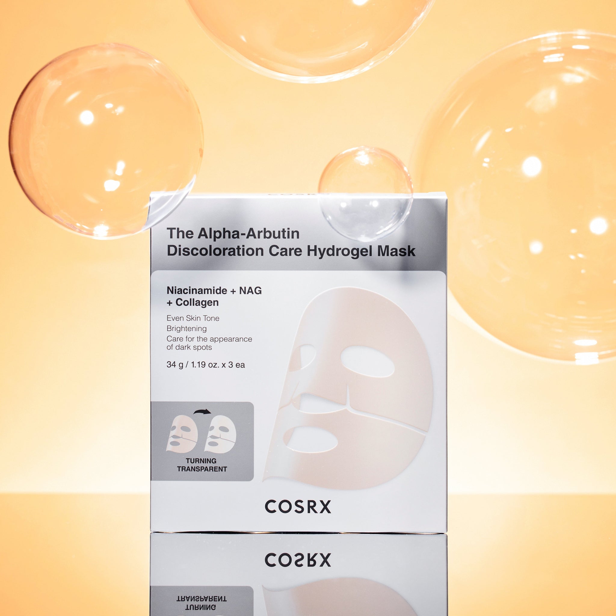 The Alpha-Arbutin Discoloration Care Hydrogel Mask x3