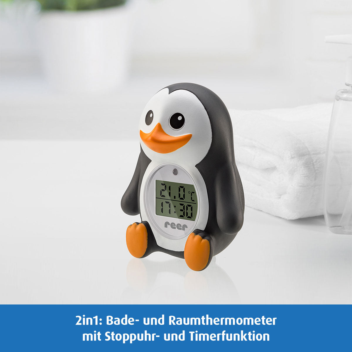 MyHappyPingu 2in1 digital bath and room thermometer