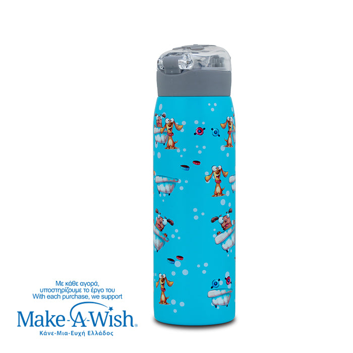 Stainless steel insulated water bottle "We Care", Doggy Bath 500ml