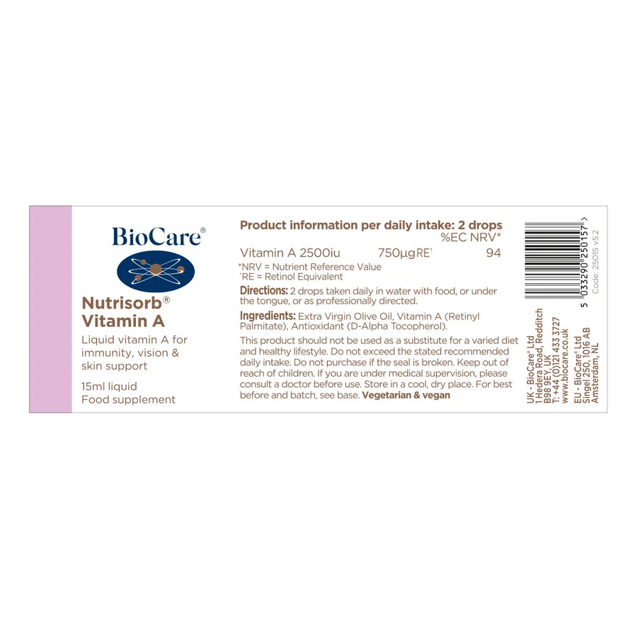 NUTRISORB® VITAMIN A 15ML