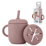 2in1 drinking and snack cup, pink