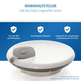 Warming plate with suction cup