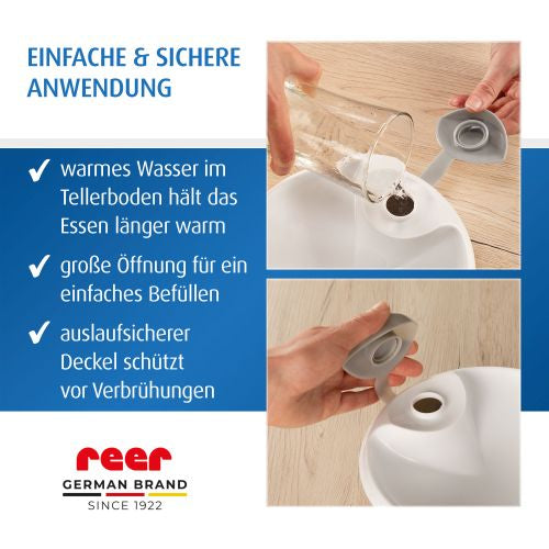 Warming plate with suction cup