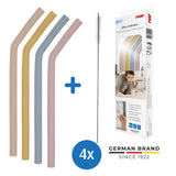 Silicone drinking straws