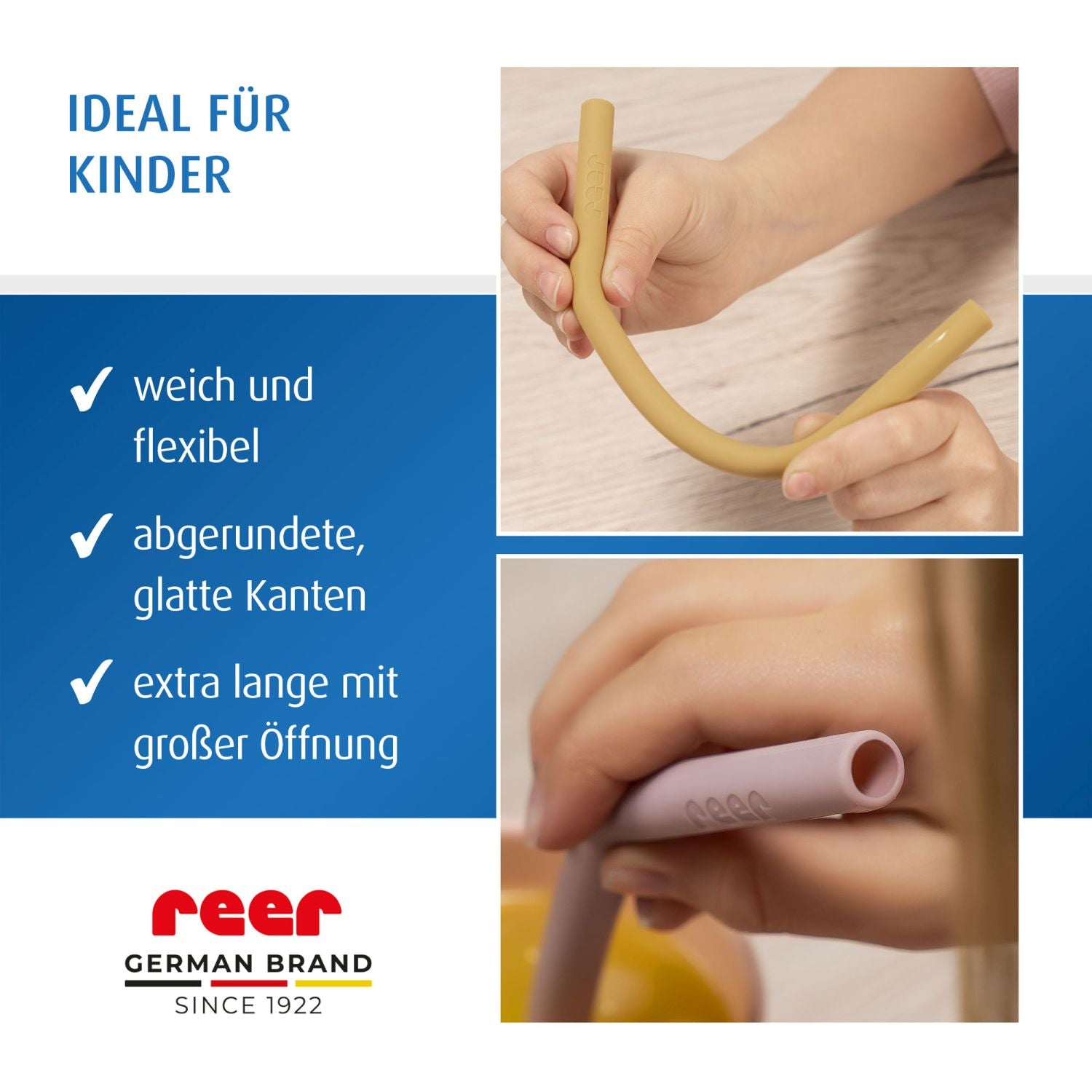 Silicone drinking straws