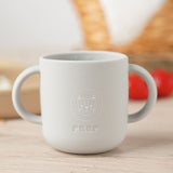 Silicone cutlery set 4-piece, beige