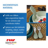 Silicone stainless steel cutlery, 3-piece