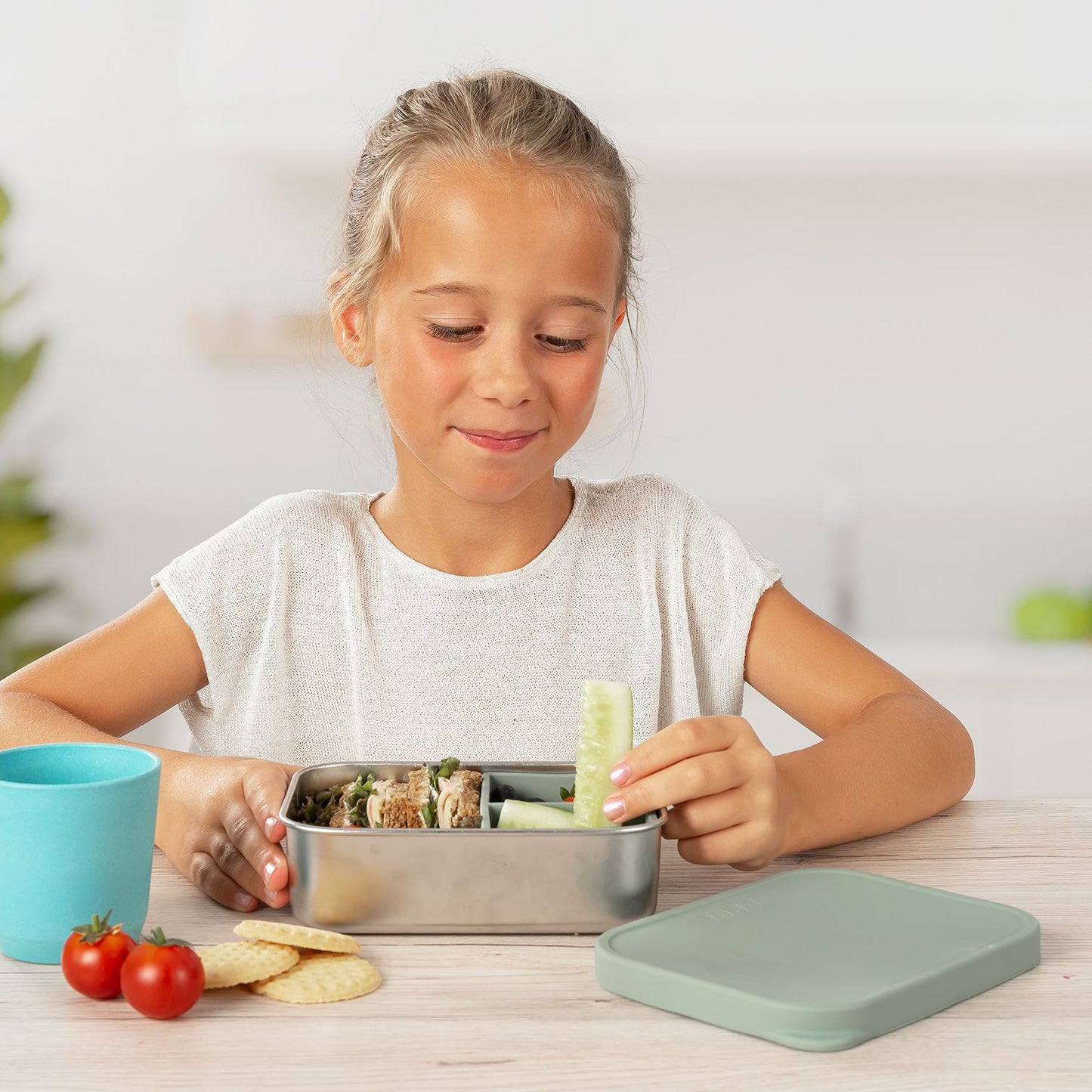 Silicone stainless steel lunch box