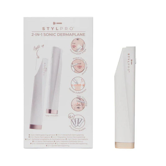 Stylpro  2-in-1 Light Up Sonic Dermaplane