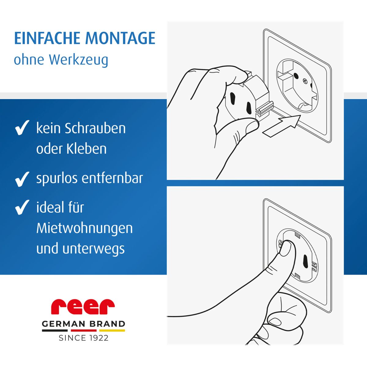 Socket covers, 5 pieces, black