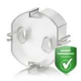 Socket covers, 5 pieces, transparent