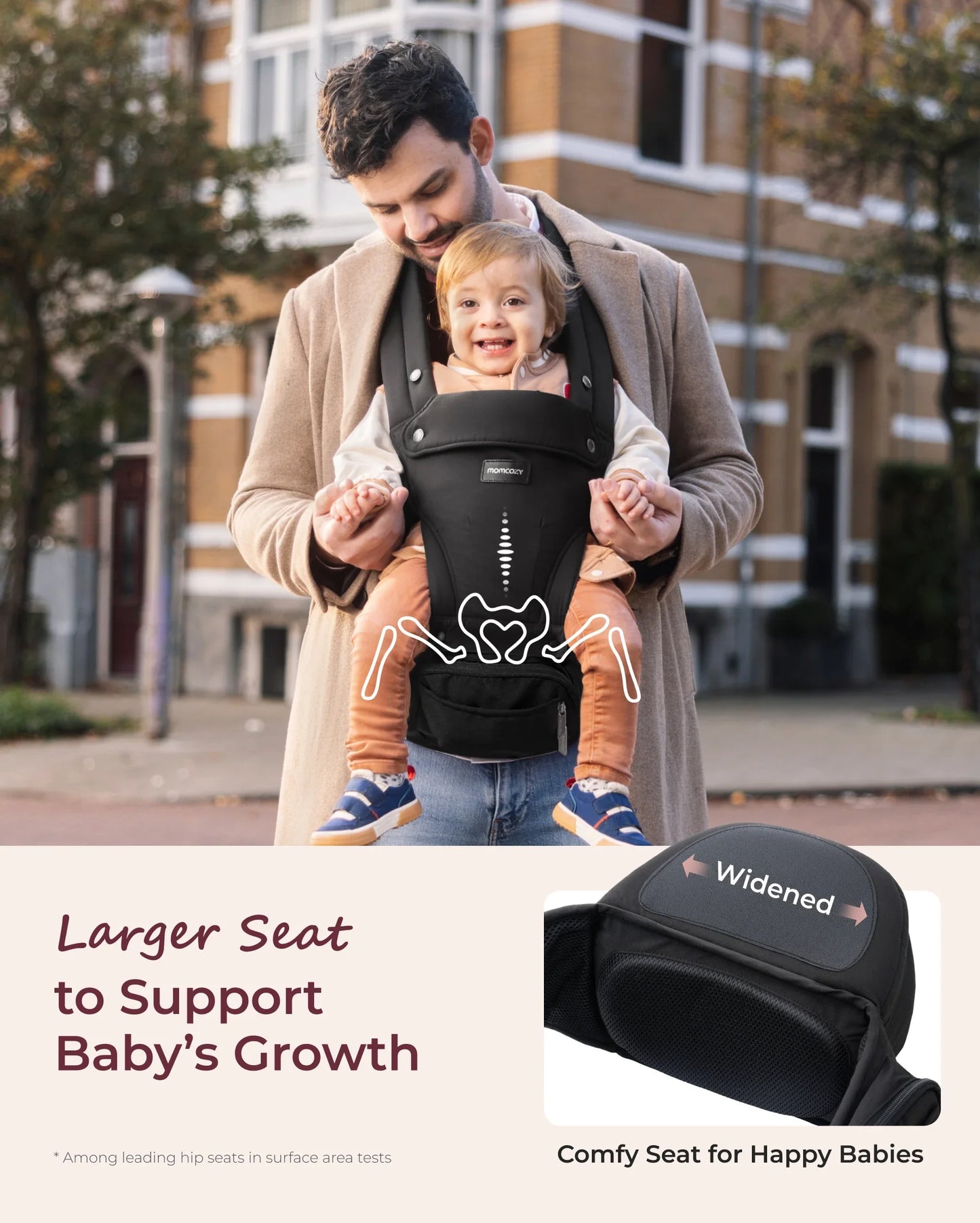 2-In-1 Hip Seat Baby Carrier