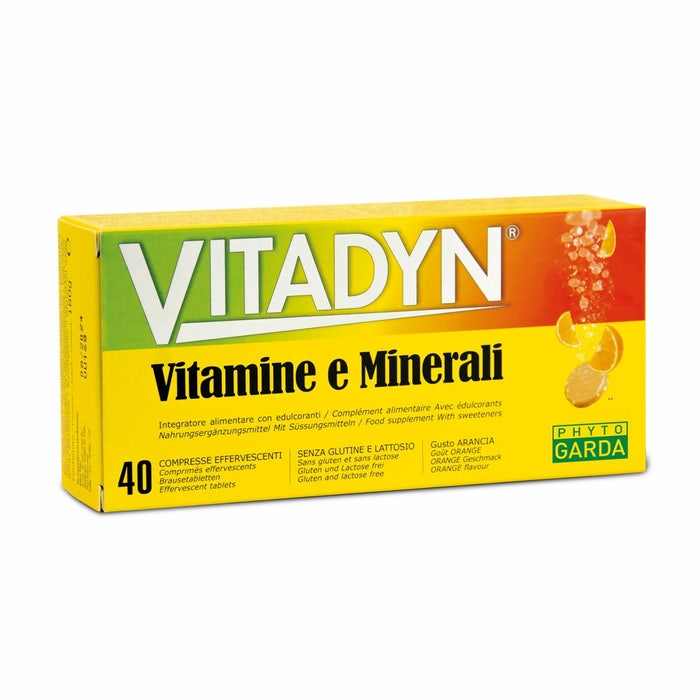 Phyto Garda Vitadyn - Integratore di Vitamine e Minerali, 40 Compresse Effervescenti