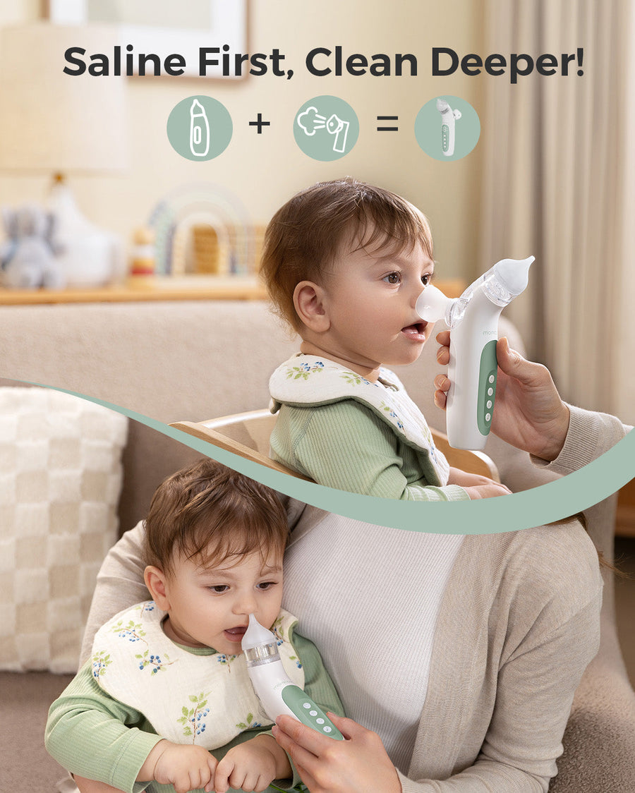 Momcozy BreezyClear™ 2 in 1 Spray & Suction Electric Nasal Aspirator