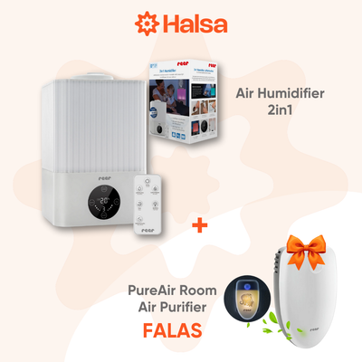 Reer Set - Air Humidifier 2in1 + PureAir Room Air Purifier (FALAS)